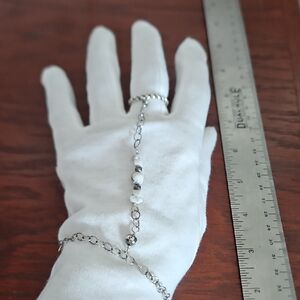 American West Sterling And White Stone Handpiece